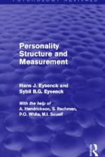 Personality Structure and Measurement af Hans J. Eysenck