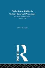 Preliminary Studies in Turkic Historical Phonology af Vilhelm Gronbech