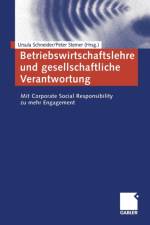 Betriebswirtschaftslehre Und Gesellschaftliche Verantwortung