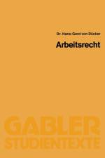 Arbeitsrecht af Hans-Gerd ~vonœ