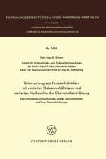 Experimentelle Untersuchungen Axialer UEberschallgitter Und Ihrer Wechselwirkungen af R Simon