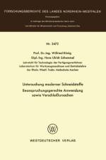 Untersuchung Moderner Schneidstoffe Beanspruchungsgerechte Anwendung Sowie Verschleissursachen af Wilfried Koenig