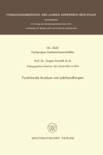 Funktionale Analyse Von Lehrhandlungen