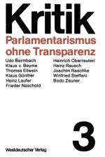 Parlamentarismus Ohne Transparenz