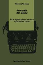 Semantik Der Deixis af Kiseang Cheang