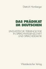 Das Pradikat Im Deutschen af Dietrich Homberger