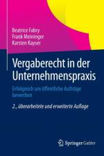 Vergaberecht in Der Unternehmenspraxis af Beatrice Fabry