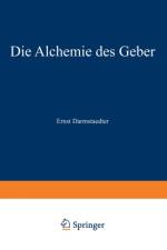 Die Alchemie Des Geber af Ernst Darmstaedter