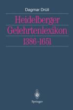 Heidelberger Gelehrtenlexikon 1386-1651 af Dagmar Drull