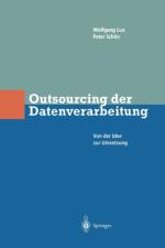 Outsourcing Der Datenverarbeitung af Peter Schoen