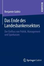 Das Ende Des Landesbankensektors af Benjamin Gubitz