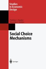 Social Choice Mechanisms af Vladimir I. Danilov