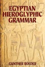Egyptian Hieroglyphic Grammar af Gunther Roeder