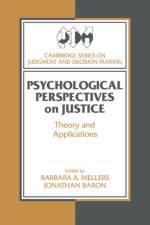 Psychological Perspectives on Justice