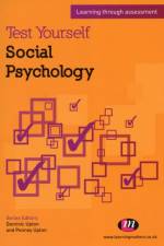 Test Yourself: Social Psychology