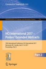 HCI International 2017 - Posters' Extended Abstracts