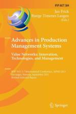 Advances in Production Management Systems. Value Networks: Innovation, Technologies, and Management