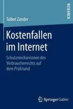 Kostenfallen Im Internet af Talbot Zander