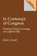 In Contempt of Congress af Mark J. Rozell