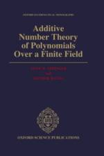Additive Number Theory of Polynomials over a Finite Field af Gove W. (Department of Mathematics Effinger