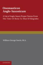 Onomasticon Anglo-Saxonicum af William George Searle