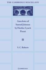Anecdotes of Samuel Johnson af Hesther Lynch Piozzi