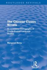 The Chinese Classic Novels (Routledge Revivals) af Margaret Berry