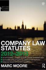 Company Law Statutes 2012-2013 af Marc Moore