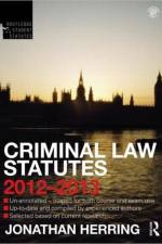 Criminal Law Statutes 2012-2013