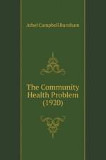 Community Health Problem (1920) af Campbell Burnham Athel