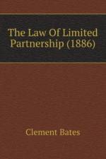 Law Of Limited Partnership (1886) af Bates Clement