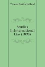 Studies In International Law (1898) af Erskine Holland Thomas