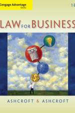 Cengage Advantage Books: Law for Business af John (Member of the Missouri Bar) Ashcroft