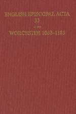 English Episcopal Acta 33, Worcester 1062-1185