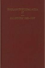 English Episcopal Acta 37, Salisbury 1263-1297