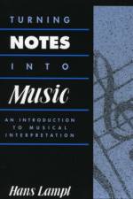 Turning Notes Into Music af Hans Lampl