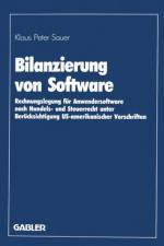 Bilanzierung Von Software af Klaus Peter Sauer
