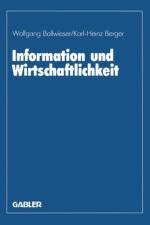 Information und Wirtschaftlichkeit af Wolfgang Ballwieser