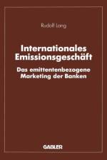 Internationales Emissionsgeschaft af Rudolf Lang