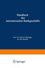 Handbuch des Internationalen Bankgeschafts