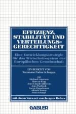 Effizienz, Stabilitat Und Verteilungsgerechtigkeit af Michael Emerson