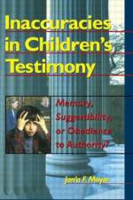 Inaccuracies in Children's Testimony