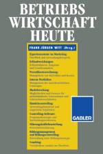 Betriebswirtschaft Heute af Frank-Jurgen Witt