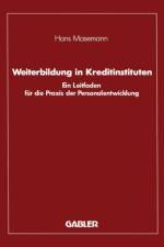 Weiterbildung in Kreditinstituten af Hans Masemann