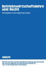 Betriebswirtschaftslehre Und Recht af Peter Uecker