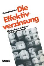 Die Effektivverzinsung af Horst Schroder