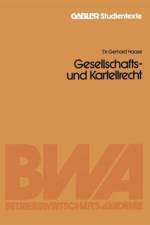 Gesellschafts- Und Kartellrecht af Gerhard Haase