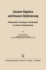 Lineare Algebra und Lineare Optimierung af Franz Josef Fay
