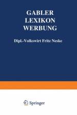 Gabler Lexikon Werbung af Fritz Neske