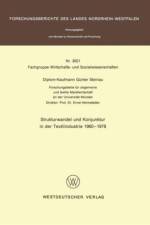 Strukturwandel und Konjunktur in der Textilindustrie 1960 - 1978 af Gunter Steinau